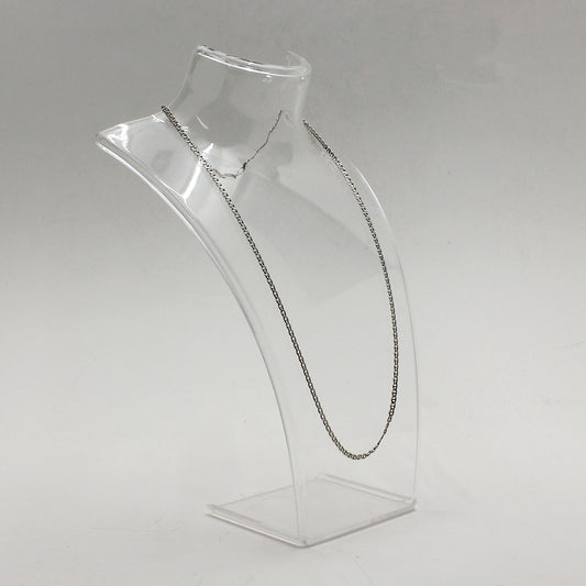 Silver Silver Flat Anchor Link Necklace - 20"