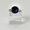 Sterling Silver Dark Iridescent Ring - 6 1/2