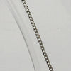 Sterling Silver Small Curb Link Necklace - 22"