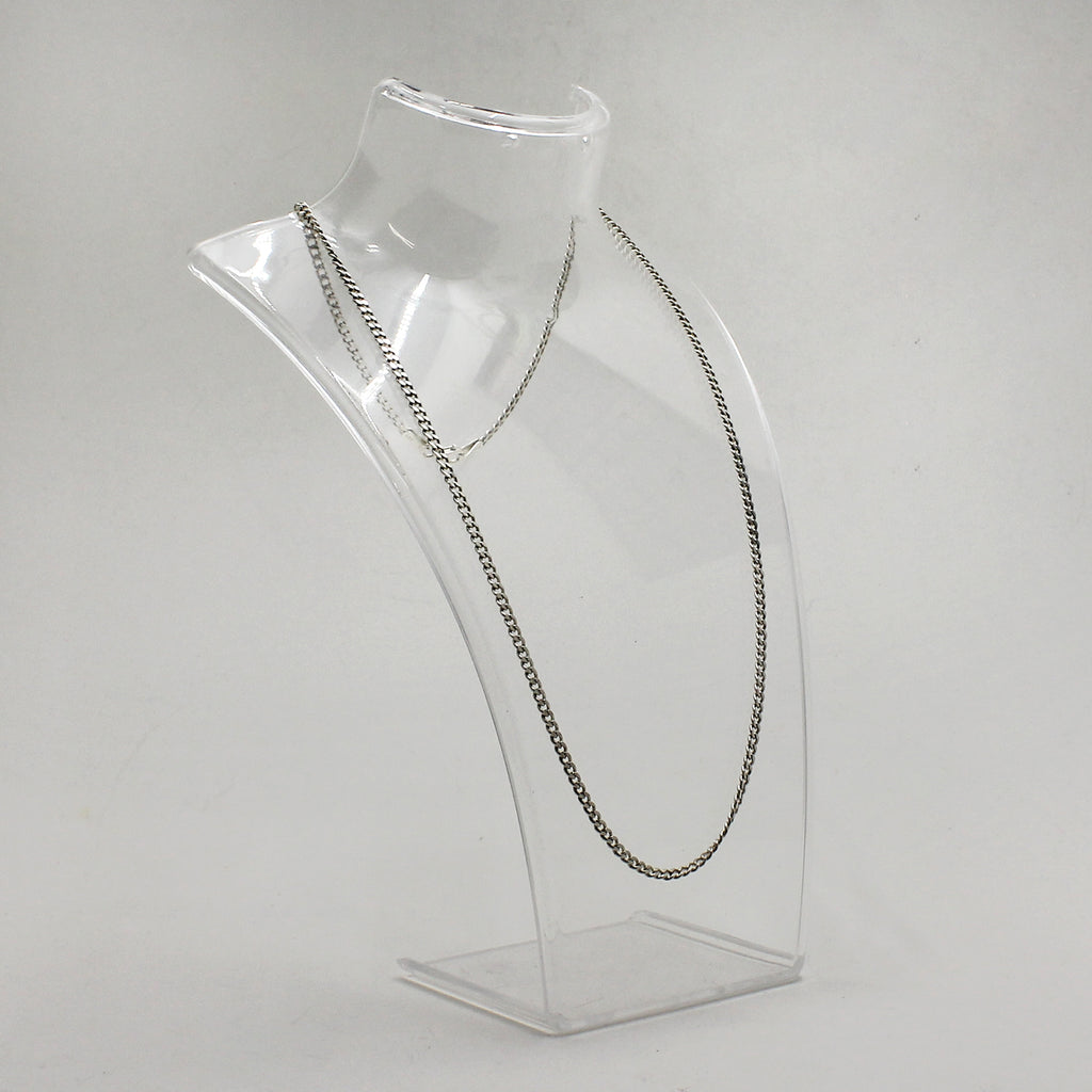 Sterling Silver Small Curb Link Necklace - 22"