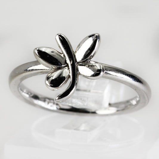 Sterling Silver Dragonfly Ring - Size 5