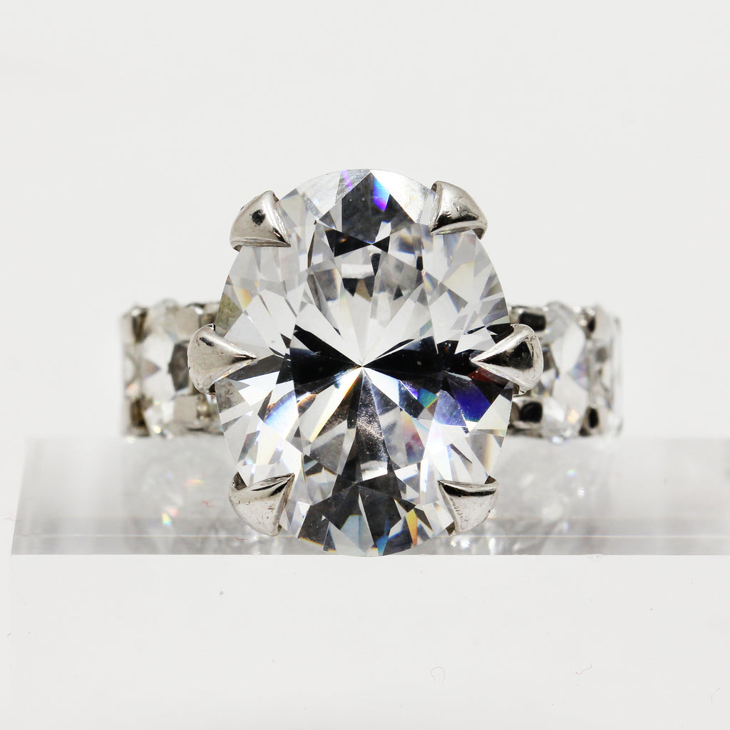 Sterling Silver 'ADASTRA' Cocktail Ring - Size 5 1/2