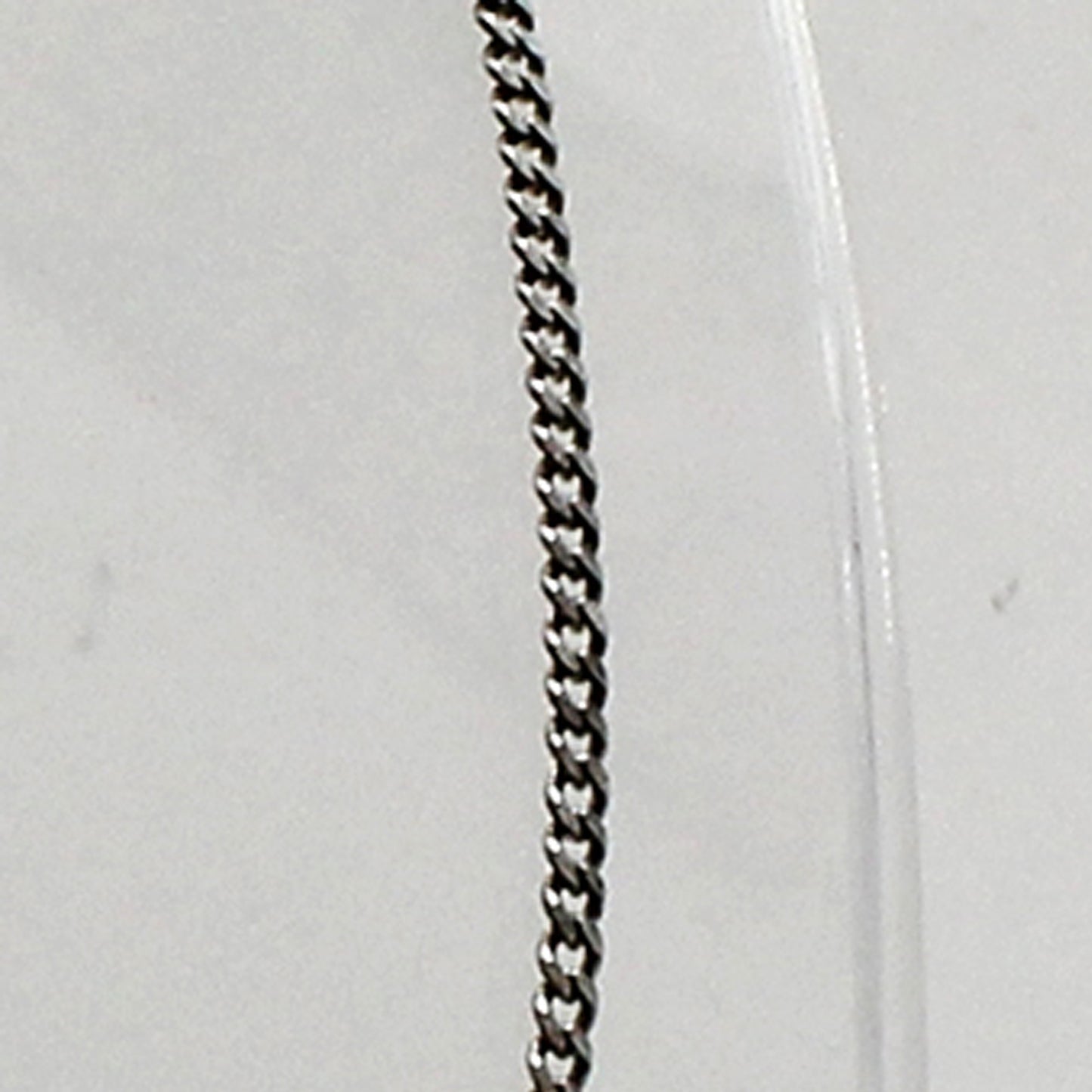 Sterling Silver Small Curb Link Necklace - 21"