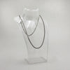 Sterling Silver Small Curb Link Necklace - 21"