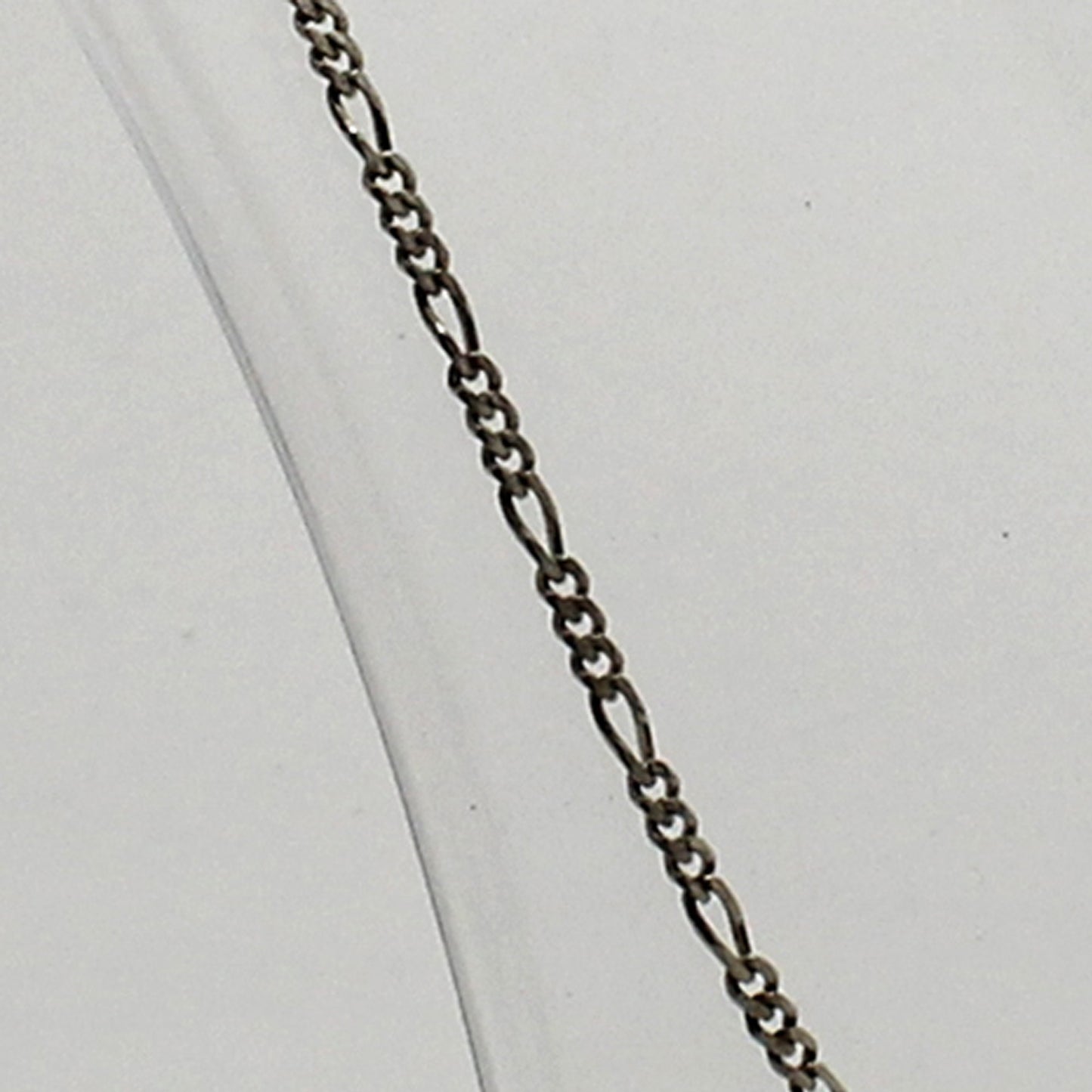 Sterling Silver Figaro Link Necklace - 20"