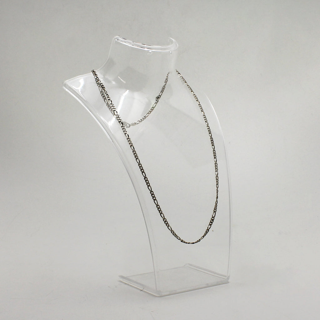 Sterling Silver Figaro Link Necklace - 20"