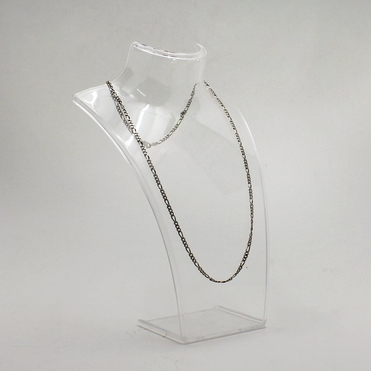 Sterling Silver Figaro Link Necklace - 20"