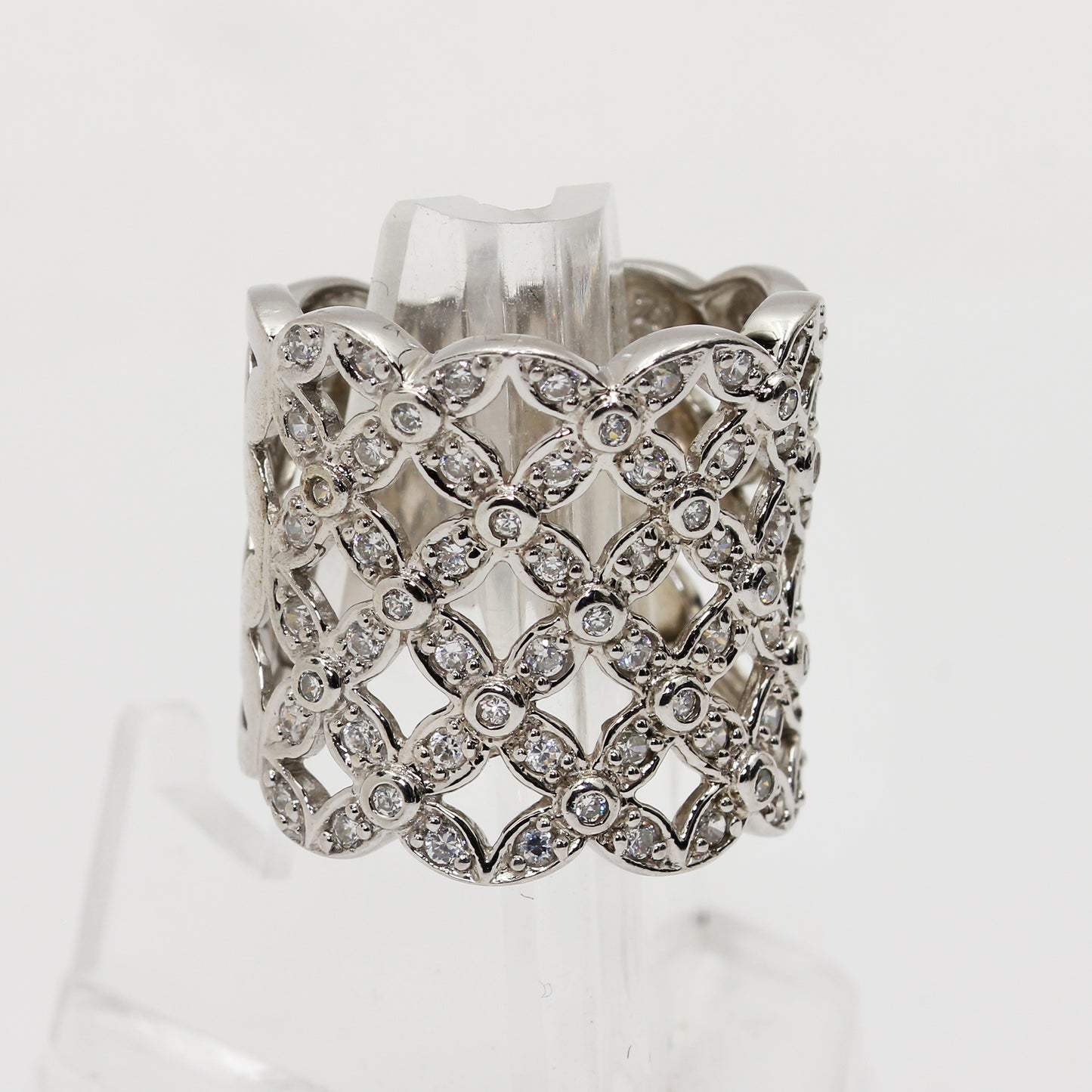 Sterling Silver Basket Weave - Size 7