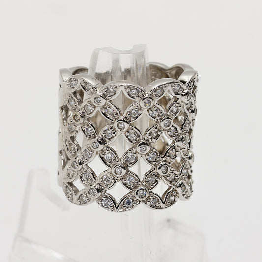 Sterling Silver Basket Weave - Size 7