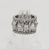 Sterling Silver Wide Openwork Ring - Size 6