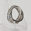Sterling Silver Intertwined Ring - Size 6