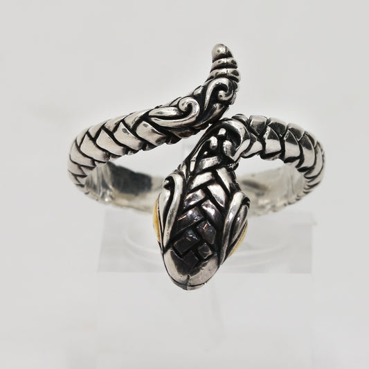 Sterling Silver Serpent Ring- Size 9