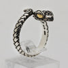 Sterling Silver Serpent Ring- Size 9