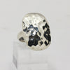 Sterling Silver Hammered Statement Ring- Size 6 1/2