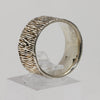 Sterling Silver Etched Ring- Size 6 1/2