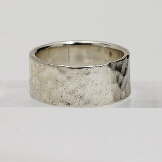 Sterling Silver Hammered Ring - Size 5
