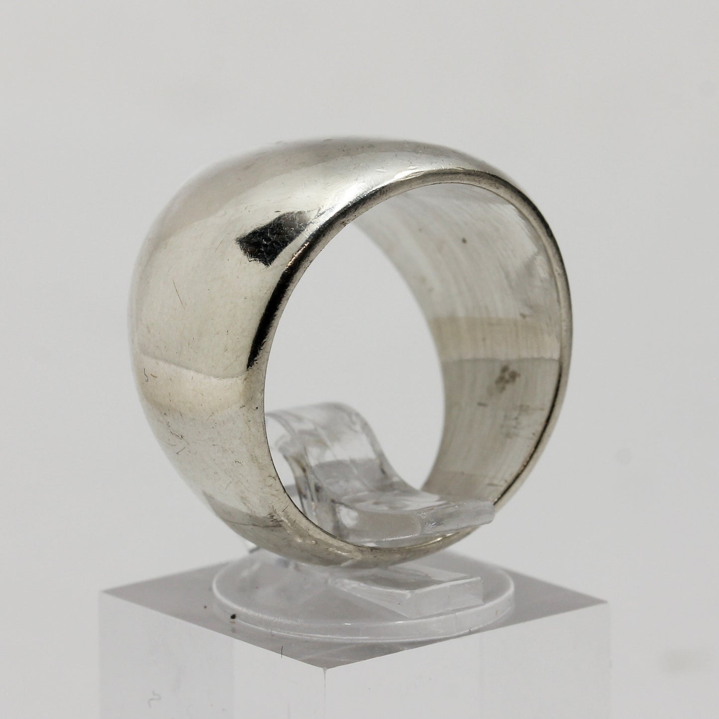 Sterling Silver Dome Ring - Size 8