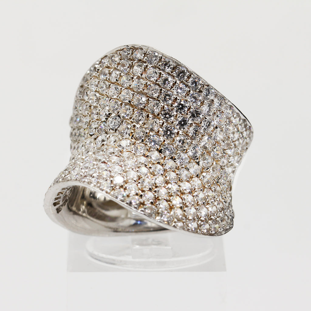 Sterling Silver Wave Ring - Size 6