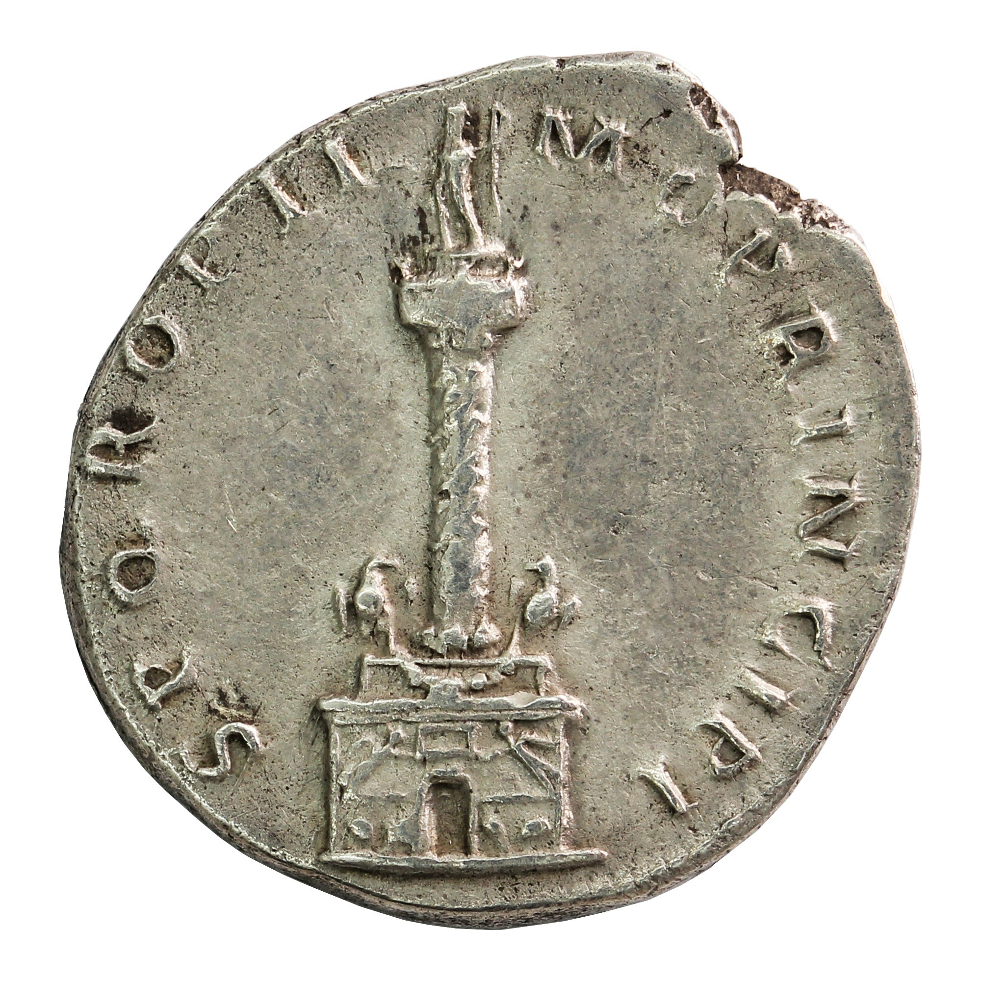 Trajan Column Rome Lettering Ancient Rome 116AD Trajan's Column S 3151 Trajan Silver Denarius Extra ...