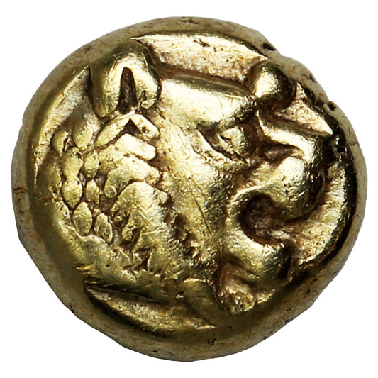 Ancient Lydian Kingdom 610-546BC "The First Coinage" Lion Head 1/12th Stater Almost UNC (AU50) RARE