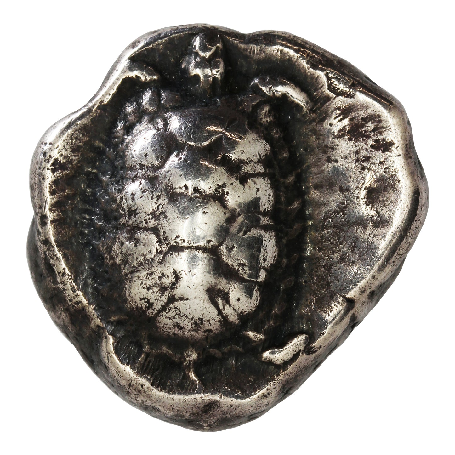 Ancient Greece 456-45BC Land Tortoise Aegina Silver Stater Extra Fine (EF40)