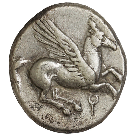 Ancient Greece 375-300BC Athena Pegasus Corinth Silver Stater Extra Fine (EF40)