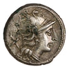 Ancient Roman Republic 157-155BC Head of Roma, Victory Silver Denarius Almost UNC (AU50)