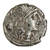 Ancient Roman Republic 137BC Faustulus & Wolf S. Pompeius Silver Denarius Extra Fine (EF40)