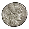 Ancient Roman Republic 121B Jupiter in Quadriga Papirius Carbo Silver Denarius Extra Fine (EF40)