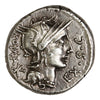 Ancient Roman Republic 116-115BC M. Sergius Silus Silver Denarius EF-AU (EF45)
