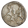 Ancient Roman Republic 103BC Mars Q. Minucius M.F. Thermus Silver Denarius VF-EF (VF30)