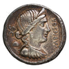Ancient Roman Republic 76BC L. Farsuleuis Mensor Silver Denarius VF-EF (VF30)