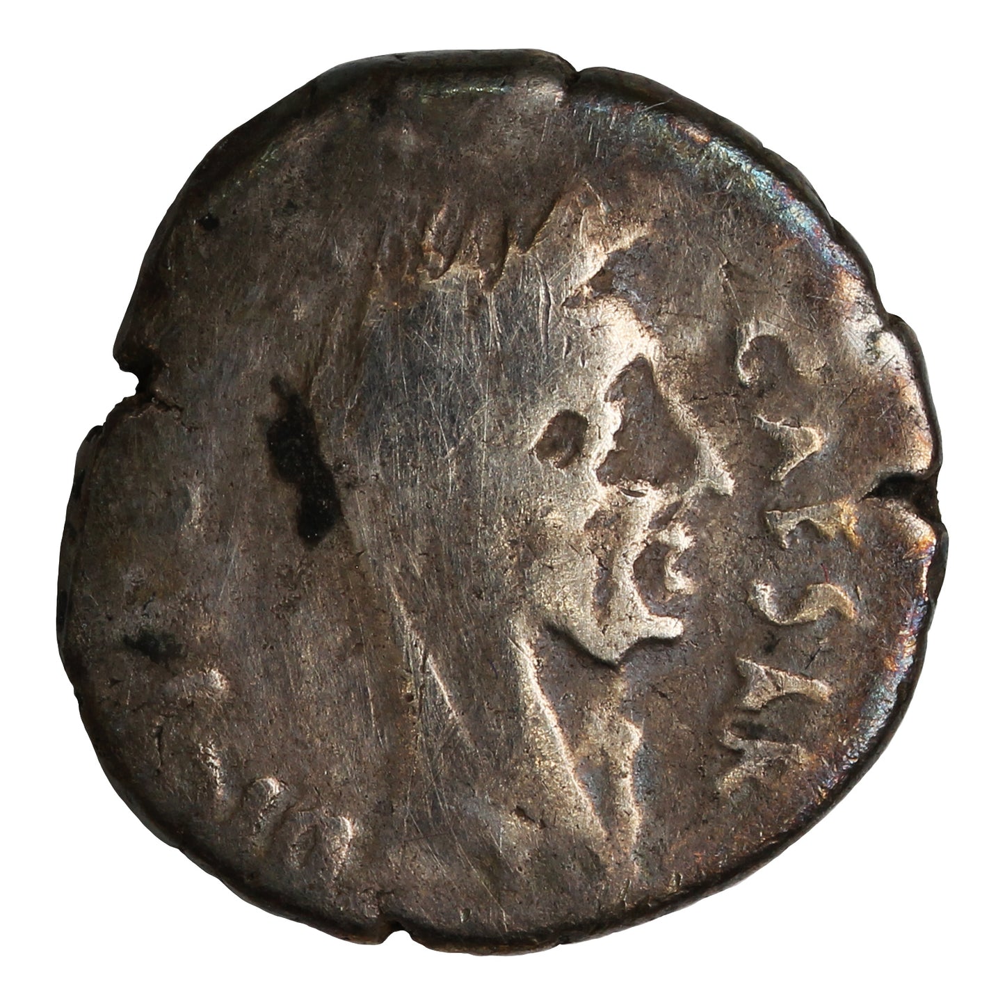 Ancient Roman Republic 49-44BC Julius Caesar P. Sepullius Macer VG-F (VG10)