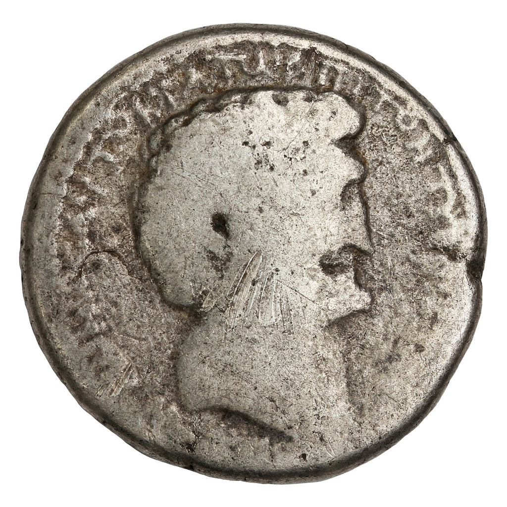 Ancient Seleucis & Pieria 36-33BC Marc Antony & Cleopatra Tetradrachm G-VG (G6) scratch SCARCE