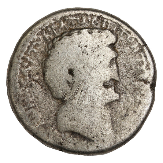Ancient Seleucis & Pieria 36-33BC Marc Antony & Cleopatra Tetradrachm G-VG (G6) scratch SCARCE