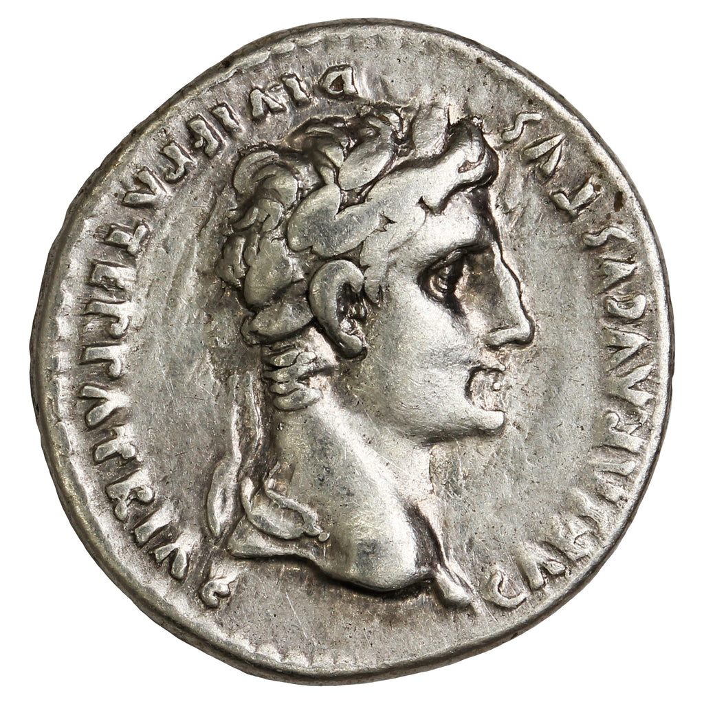 Ancient Rome 27BC-14AD Augustus Silver Denarius VF-EF (VF30)