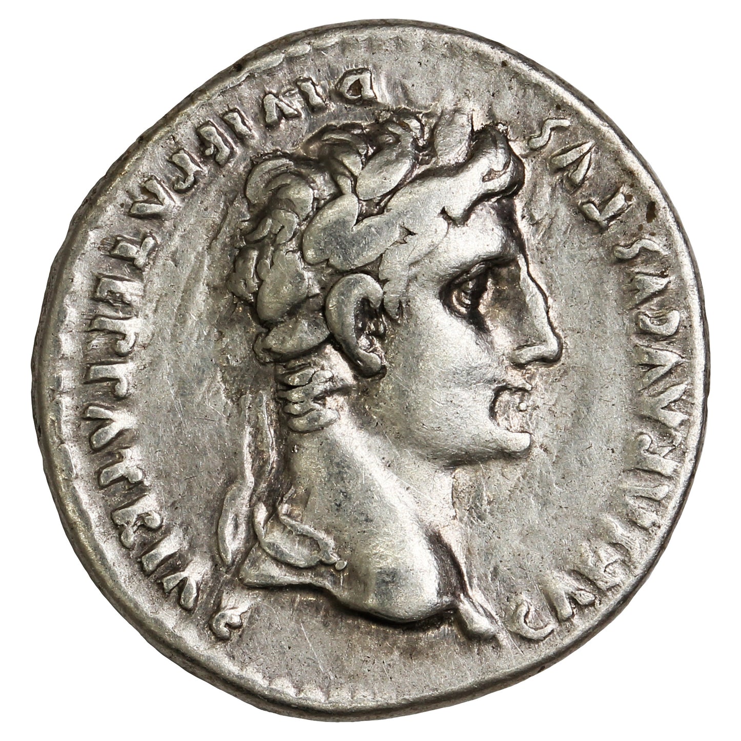 Ancient Rome 27BC-14AD Augustus Silver Denarius VF-EF (VF30)