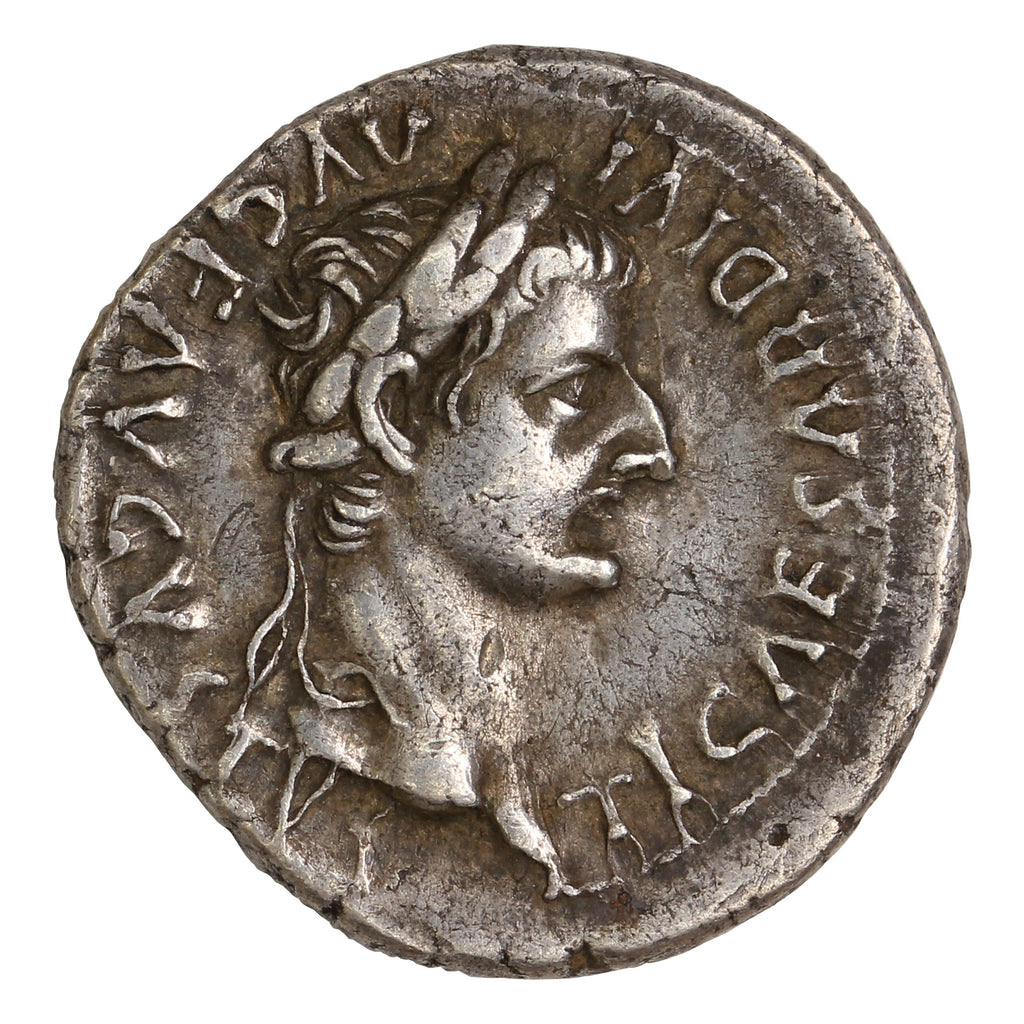 Ancient Rome 14-37AD 'Tribute Penny' Tiberius Silver Denarius Extra Fine (EF40)
