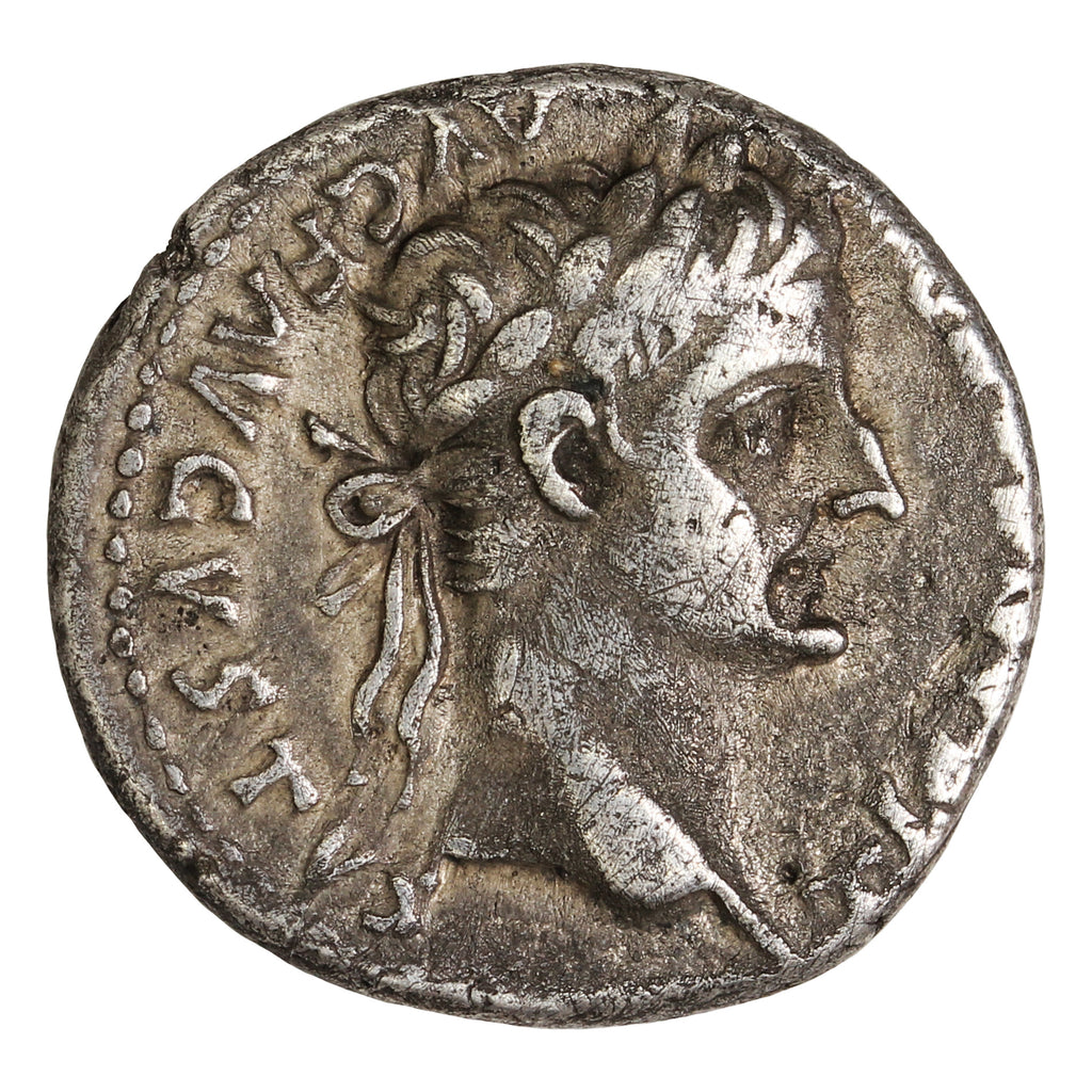 Ancient Rome 14-37AD 'Tribute Penny' Tiberius Silver Denarius Extra Fine (EF40)