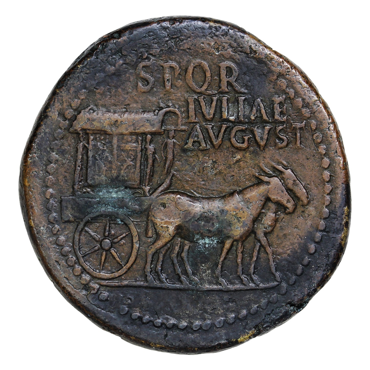 Ancient Rome 22-23AD Livia Brass Sestertius VF-EF (VF30)