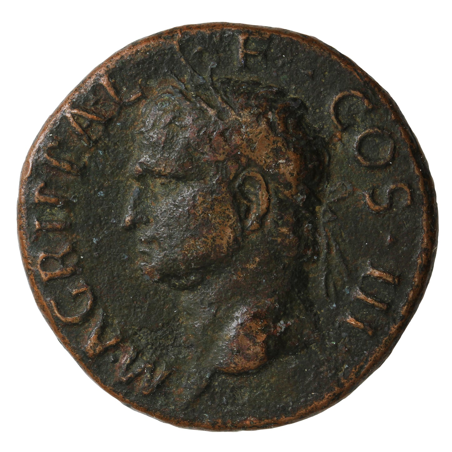 Ancient Rome 37-41AD Agrippa Copper AS Very Fine (VF20)