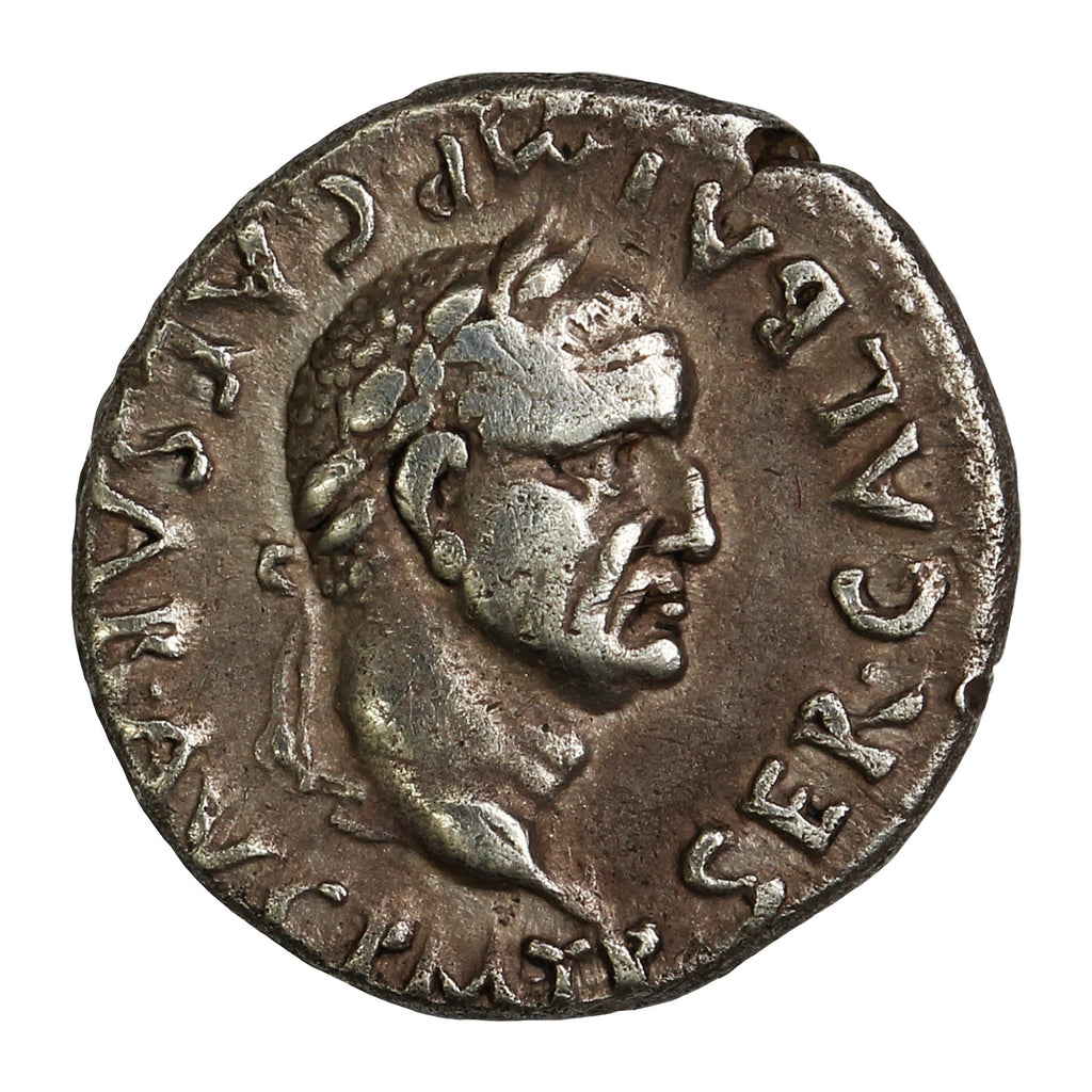 Ancient Rome 68-69AD Lugdunum Mint Galba Quinarius Very Fine (VF20)