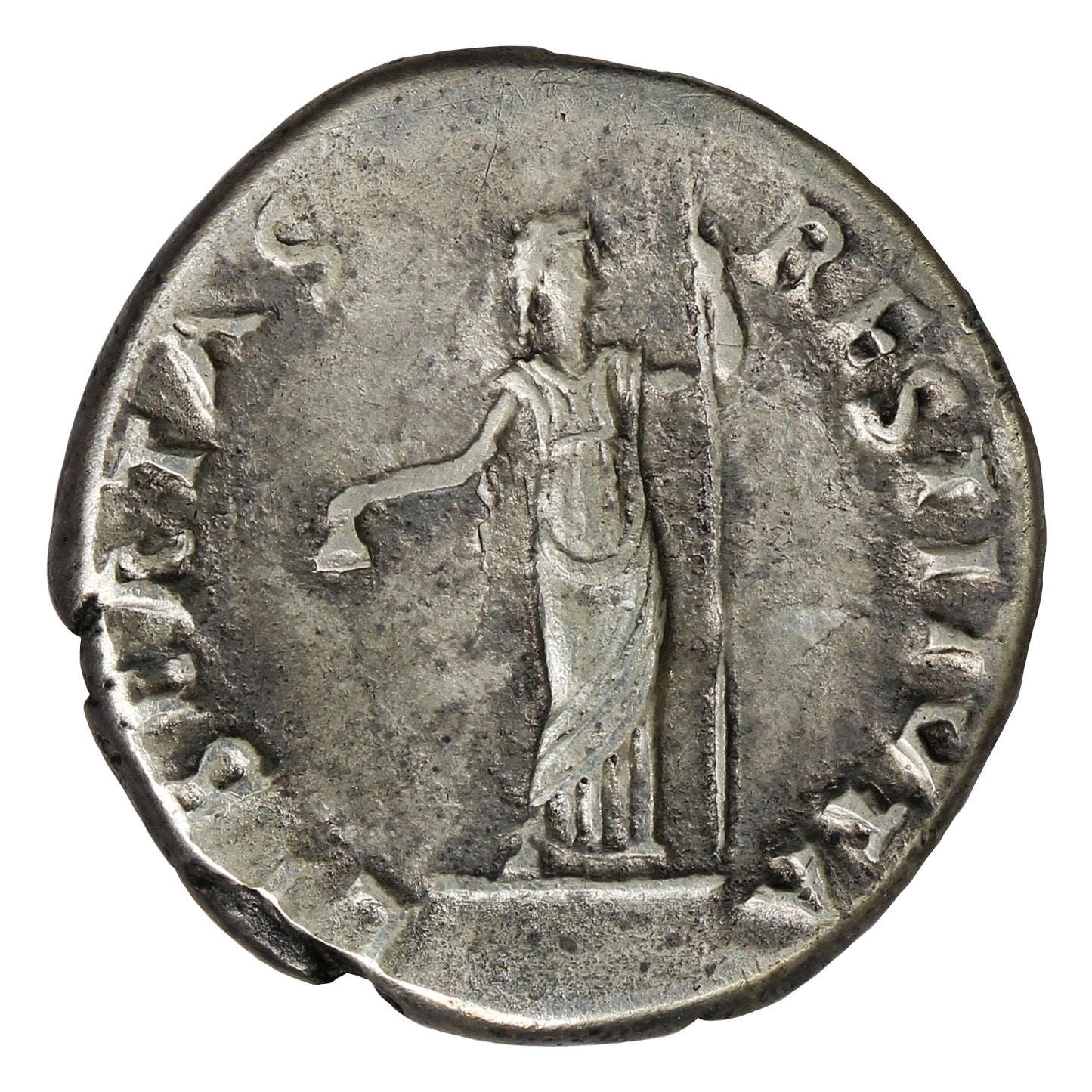 Ancient Rome 69AD S2198 Rev Vitellius Silver Denarius VF-EF (VF30)