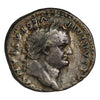 Ancient Rome 69-79AD Prow Rev. Titus as Caesar Silver Denarius VF-EF (VF30)