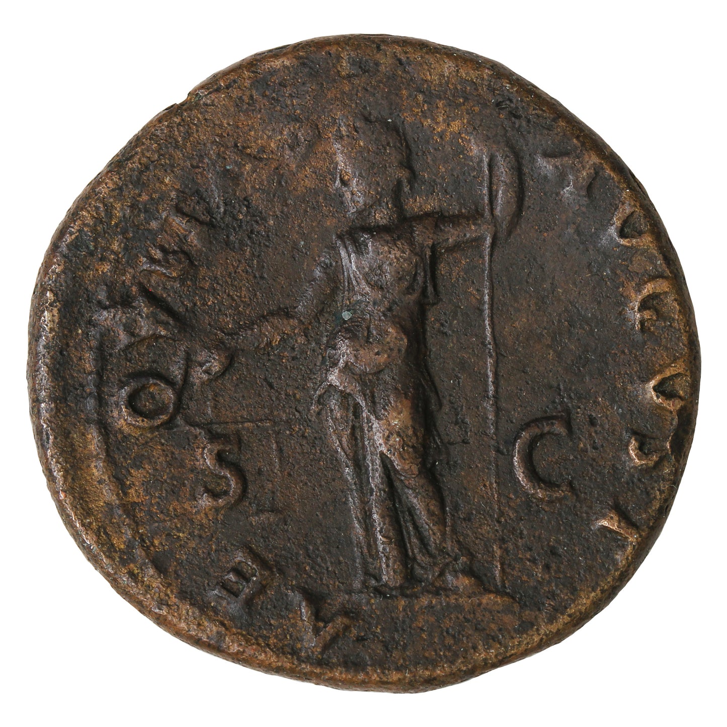 Ancient Rome 72AD S2473 Titus Copper As VF-EF (VF30)