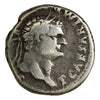 Ancient Rome 76AD Titus as Caesar Silver Denarius Fine (F12)