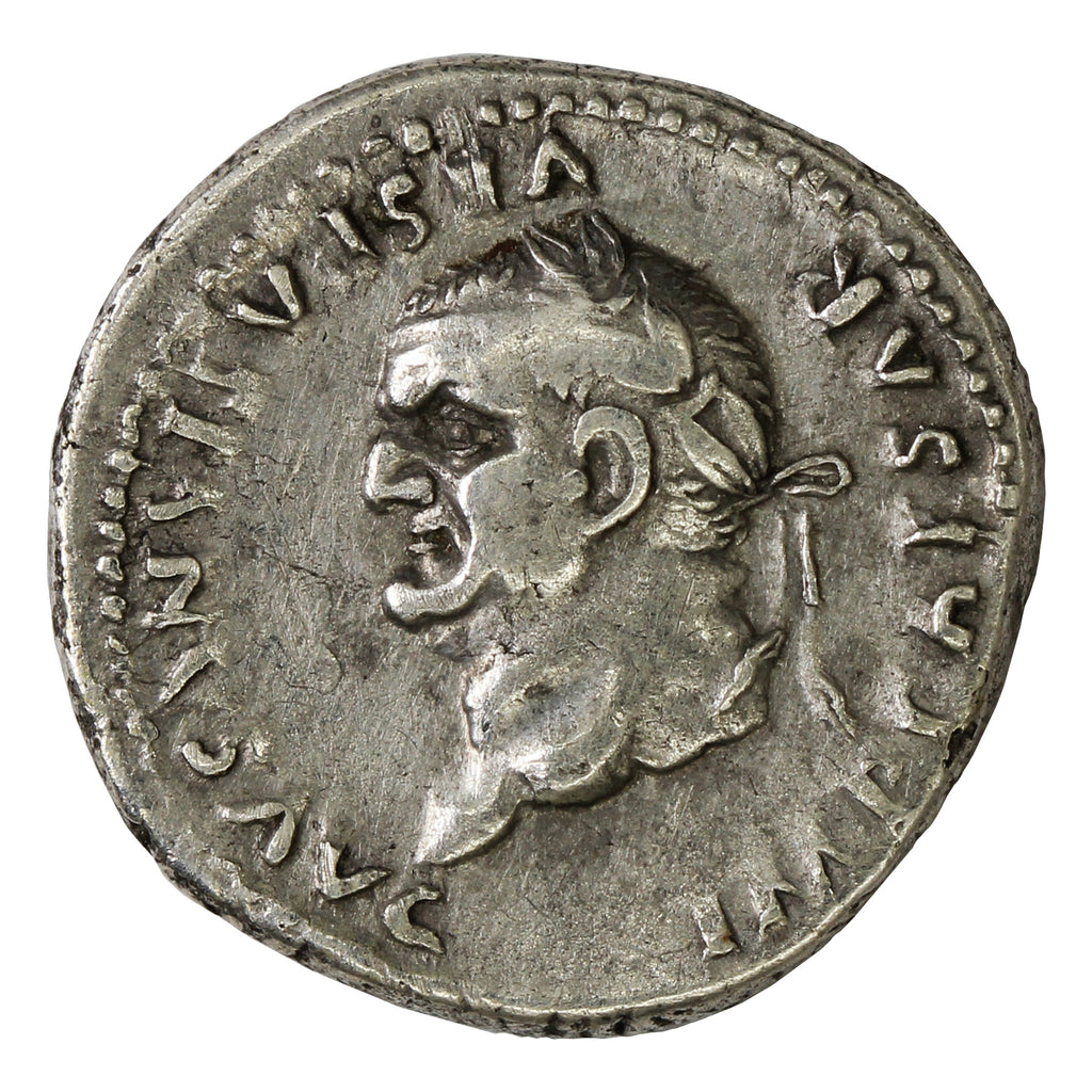 Ancient Rome 77-78AD S2290 Vespasian Silver Denarius VF-EF (VF30)