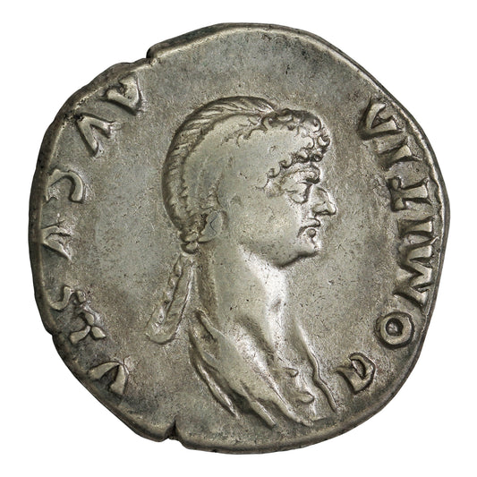 Ancient Rome 82AD Ephesus Mint Domitia Silver Cistophorus F-VF (F15)