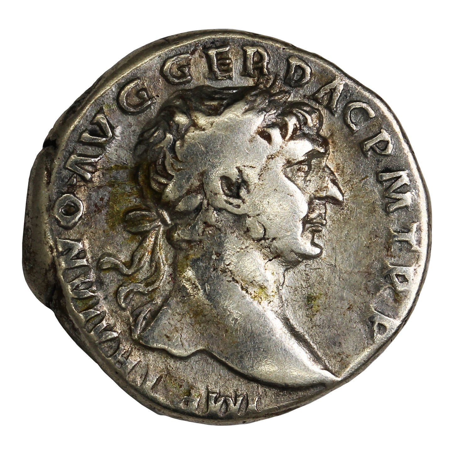 Ancient Rome 110AD Conquest of Arabia Trajan Silver Denarius Very Fine (VF20)