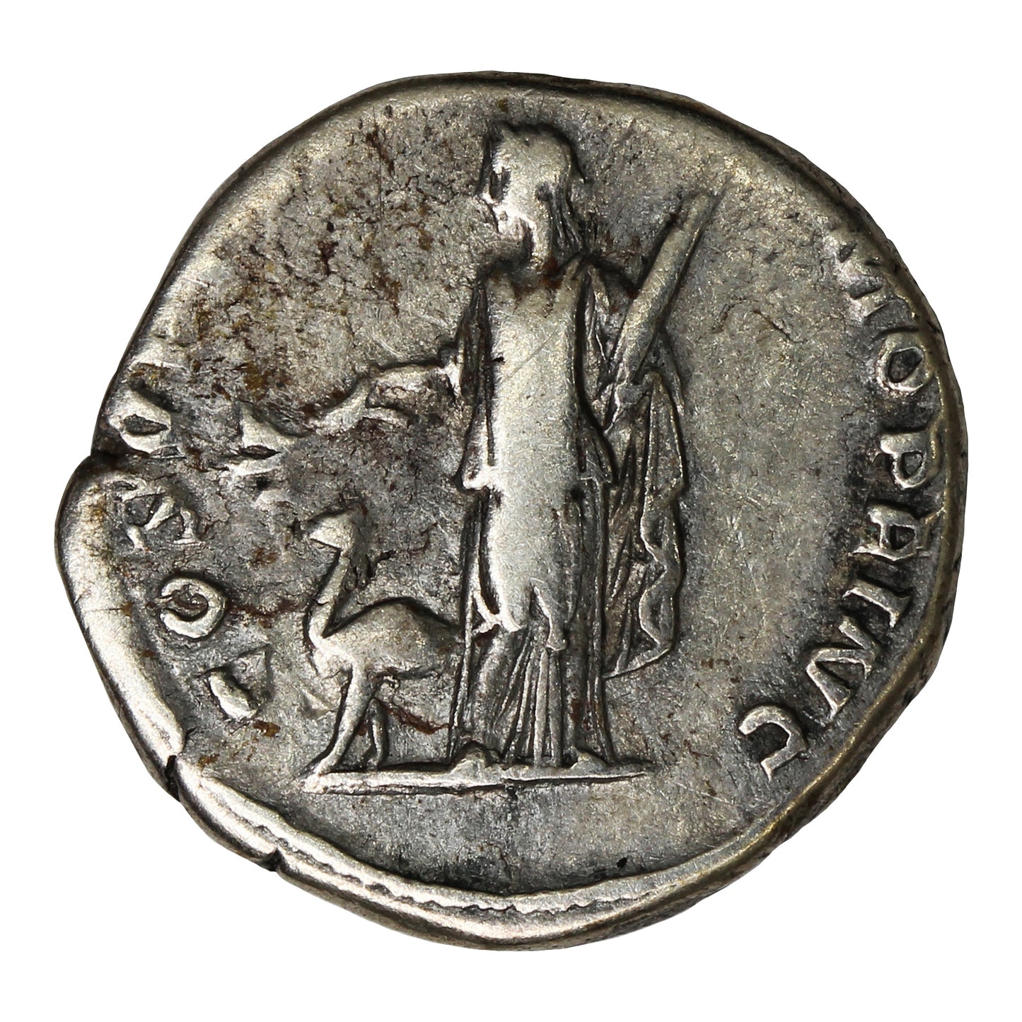 Ancient Rome 110AD Conquest of Arabia Trajan Silver Denarius Very Fine (VF20)